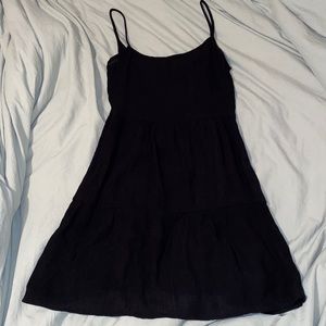 cute flow black dress